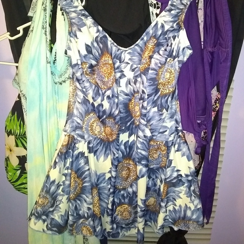 VINTAGE 60s Sunflower Elizabeth Stuart one piece